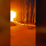 Нижневартовск — коктейлями Молотова забросали здание военного комиссариата (ВИДЕО)