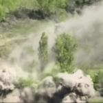 Украинские артиллеристы уничтожили опорный пункт оккупантов (ВИДЕО)